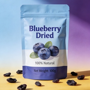 Sacs d'emballage en plastique à fermeture éclair de haute qualité, personnalisés, imprimés, à fond plat, de qualité alimentaire, réutilisables pour fruits secs - Product Image 1