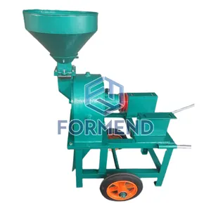 Palm oil processing line used mobile big wheels palm kernel sheller crushing machine