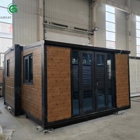 Maison conteneur modulaire extensible sur mesure 3,9x6,2m, villa capsule préfabriquée, structure en acier, bureau extérieur, hôtel, location