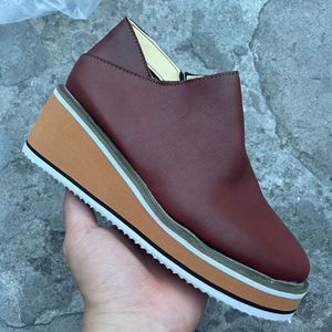 Bottes d'hiver rétro pour <span class=keywords><strong>femmes</strong></span>, grande taille, chaudes, à plateforme avec fermeture éclair, talon haut tendance, rehaussant la silhouette, en stock - Product Image 5