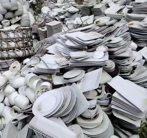 Produsen Porselen Putih Menjual Piring, Mangkuk, dan Cangkir Keramik Campuran Berdasarkan Berat dengan Harga Murah dan Stok Tersedia. - Product Image 6