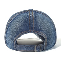 Alta calidad Vintage lavado algodón Denim logotipo personalizado Polo gorras béisbol