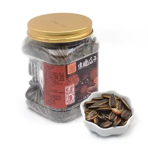 Atacado lanche chinês 200g sabor de caramel sementes de girassol em jarra