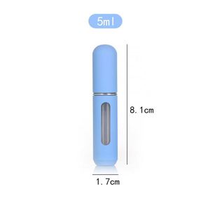 Mini Cute Travel-Sized 5Ml Aluminum Refillable <b>Perfume</b> <b>Atomizer</b> Spray Bottle With Custom Color for Personal Care - Product Image 6