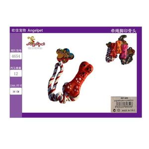 Giocattoli Interattivi e di Movimento per Animali Domestici: Intrigante Corda con Impronte e Ossa - Product Image 3