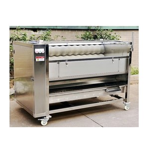 Automatic <b>Brush</b> Washing Machine Lotus Root/carrot/potato/onion Peeling Machine Fruit Washer <b>Vegetable</b> Cleaner - Product Image 4