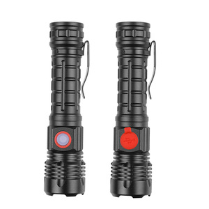 XHP50 ไฟฉายซูมขนาดกะทัดรัดแบบชาร์จไฟได้ LED แบบพกพากลางแจ้งพร้อมคลิปหนีบปากกา ไม่รวมแบตเตอรี่ 18650 - Product Image 1