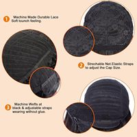 Perruque courte droite en cheveux humains, couleur 1B/30 noir avec mèches brunes, coupe pixie, fabriquée à la machine, pour femmes noires, ondulée en couches