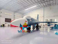 Avion de chasse gonflable en PVC personnalisé Modèle d'avion gonflable publicitaire en couleurs personnalisées