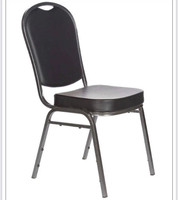 Chaise de banquet d'hôtel à cadre métallique, avec assise en tissu ou en cuir PU, pour événements commerciaux, mariages, fêtes, utilisation en extérieur ou en intérieur