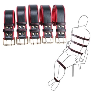Cinturón de sujeción de cuerpo completo, accesorios de entrenamiento de comportamiento SM, cuero, bondage, juego sexual, diversión para parejas, juguetes sexuales para adultos, venta al por mayor - Product Image 1