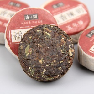 Thé Pu'er mûr du Yunnan, glutineux et moelleux, mini <span class=keywords><strong>Tuocha</strong></span> 680g, emballage en seau en cuir - Product Image 3