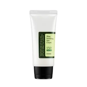 Aloe Soothing Sun Cream SPF50+++ 50ml Korean Skincare No White Cast Lightweight Non-Greasy 1.69oz Block UV Rays