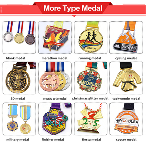 Medalla de Metal Fundido a Presión Personalizada con Acabado en Oro Esmaltado 3D, Impresión Offset para Deportes, Maratón, Competición, Recuerdo, Premio - Product Image 4