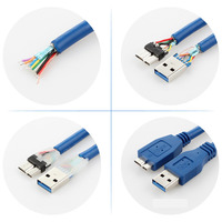 241126 kabel mikro USB3.0 lainnya, kotak perangkat USB pemindai kode batang Komputer Printer Android kepang tembaga murni 1m/1.2m