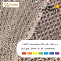 Tissu maillé 3D épais respirant en polyester tricoté chaîne pour doublure de matelas et rembourrage intérieur de casque de sécurité