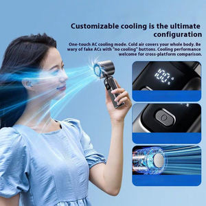 Mini ventilateur portable USB silencieux, haute puissance, affichage numérique, double batterie, longue durée de vie - Product Image 4