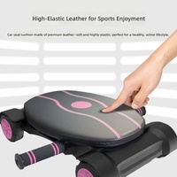 Appareil d'exercice abdominal à base stable en ABS+PVC avec rebond automatique à 4 roues pour fitness à domicile et renforcement des muscles abdominaux et de la taille
