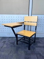Fournisseurs de mobilier scolaire Chaises d'étudiant avec tableau d'écriture Chaise de salle de classe Philippines avec table attachée