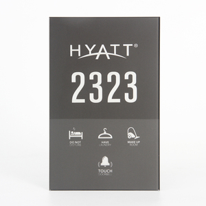 Đẹp màu xám thông minh khách sạn sử dụng kính cường lực 140*225 mét Logo/số/DND/mur/Giặt Ủi/kiểm tra trong LED cảm ứng doorplate hệ thống - Product Image 5