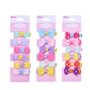 Fiocco del nastro del regalo su ordinazione all'ingrosso di Ribest per l'imballaggio del fiore della farfalla delle clip di capelli dei bambini - Product Image 1