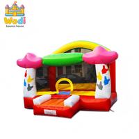 Château Gonflable de Location pour Fêtes, PVC 18oz 0.55mm Écologique, 4x4m, Résistant aux Déchirures, pour Usage Commercial et Amusant, Garantie 3 Ans