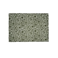 Couverture Chic à Motifs Feuilles Vertes, Plaid Doux en Flanelle Jacquard Tissé Feuille de Java pour Canapé, Maison, Hôtel, Décoration