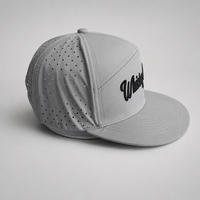 Casquette Snapback Unisexe Hip Hop à Visière Plate 7 Panneaux en Polyester Respirant Perforé avec Broderie 3D, Logo Personnalisé, Vente en Gros Fabricant