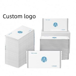 Customized Brand logo Hot-selling Hotel Restaurant Wet Polyester Towel Disposable Cool Wet Wipe Promotional <b>Gift</b> - Product Image 2