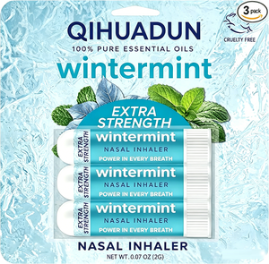 Inhalador <span class=keywords><strong>Nasal</strong></span> de Aroma a Menta de Invierno de Larga Duración, Capacidad de 2 ml, Carcasa de PP Libre de BPA, Núcleo de Mecha de Algodón <span class=keywords><strong>para</strong></span> Aromaterapia Diaria y Energía - Product Image 1