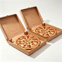Boîte à pizza en carton ondulé de 6 à 18 pouces, boîte à pizza à emporter, livraison de pizza en gros, boîte à pizza en carton avec impression de logo