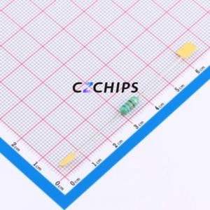 Inductor de Anillo de Color AL0410-681K / Componente de Orificio Pasante (THT), D4xL10.5mm 680uH 10% 113mA 9.4Ohm - Product Image 1