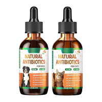 Gouttes antibiotiques OEM/ODM pour animaux de compagnie : soutien naturel contre les infections pour chats et chiens, solution pour tous âges, compléments de soutien immunitaire et de santé