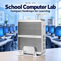 Mini PC de bureau Intel Core i5-8250U, double écran, démarrage PXE, fourniture OEM pour les laboratoires informatiques scolaires