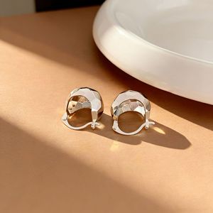 S925 Sterling <b>Silver</b> Geometric <b>Stud</b> Earrings For Women Minimalist Everyday Wear - Product Image 4