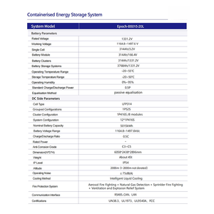 แบตเตอรี่ลิเธียมไอออน3ระดับที่ระบายความร้อนด้วยของเหลว2500kW LiFePO4ลิเธียมไอออนที่ทนต่อการระเบิด IP65ปริซึมสำหรับการจัดเก็บพลังงาน - Product Image 3