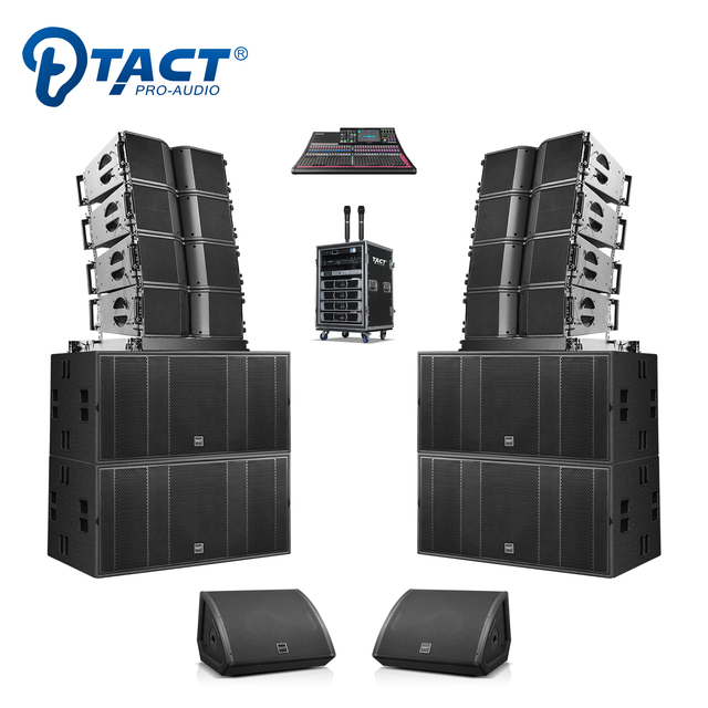 18 Inch Subwoofer pa System 2 Way Dual 10 Inch Line Array Speakers Professional Sound