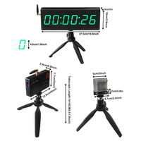 Tragbarer drahtloser Laser-Sprinttimer, Laser-Start-Stopp-Sensor, Stoppuhr für Lauftraining