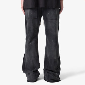 <span class=keywords><strong>Pantaloni</strong></span> da <span class=keywords><strong>Uomo</strong></span> Streetwear Pesanti con Zip e Tasche <span class=keywords><strong>Laterali</strong></span>, <span class=keywords><strong>Pantaloni</strong></span> con Coulisse e Logo Personalizzato Stampato - Product Image 5