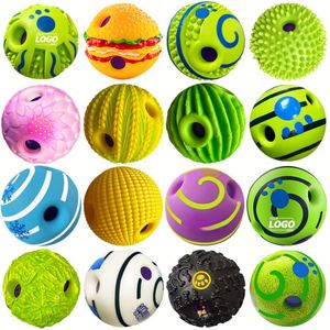 Jouet interactif personnalisé pour chien - Balle à picots qui se balade et rire - Jouet à mâcher, nettoyage des dents et jeu actif pour petits chiens - Product Image 2