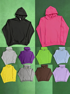 Sudadera con Capucha Oversize de Algodón Teñido Liso Premium, Antienvejecimiento, Gruesa para Invierno, con Bolsillos, Ecológica - Product Image 6