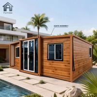 Maison Conteneur Extensible Moderne 20ft 40ft 1 2 3 4 Chambres Villa Modulaire de Luxe Préfabriquée Norme CE AU Marché Mondial