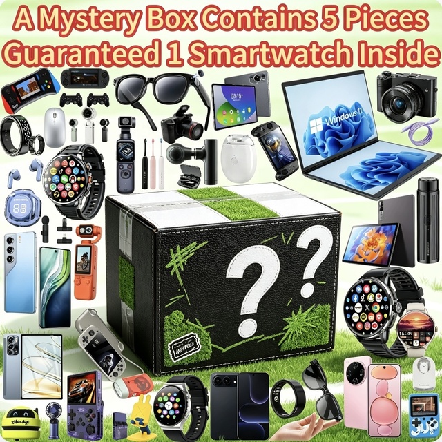 Guaranteed Smartwatch Inside Lucky Surprise Mystery Box Electronics Random 5 Gadgets Mobile Console Speaker Bulk Wholesale Gift