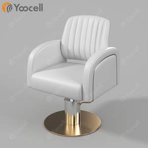 Yoocell – station de coiffure moderne avec miroir, ensemble doré, pour salon de coiffure, chaise de barbier - Product Image 5