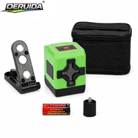 DERUIDA Vente en gros OEM Niveau laser vert 2 lignes, auto-nivelant, horizontal et vertical, outil de mesure à lignes croisées, mini niveau laser portatif