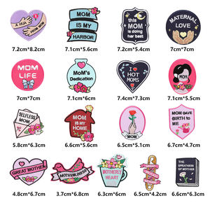 Kaliteli yeni dekoratif anneler günü nakış demir giysi için moda yamalar - Product Image 2