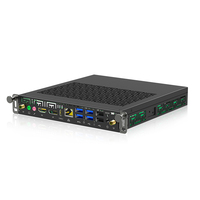 Système embarqué OPS prenant en charge l'affichage 8K 60Hz, 1 x M.2, Wi-Fi 2.4G/5G et Bluetooth, dimensions 195*180*30mm pour affichage interactif, PC OPS