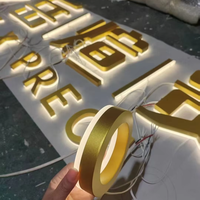 DakeSign OEM/ODM Lettres en métal 3D personnalisées en aluminium rétroéclairées par LED, étanches IP65, éclairage pour bureau, salle d'exposition, devanture de magasin, usage commercial
