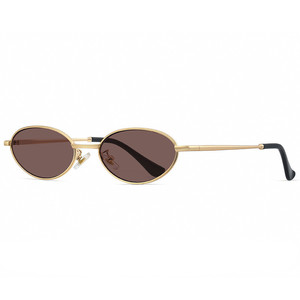 Logo Custom 2026 Fashion Retro Metal <b>Small</b> <b>Frame</b> <b>Sunglasses</b> UV400 Alloy Oval Sun Glasses for Men Women - Product Image 4
