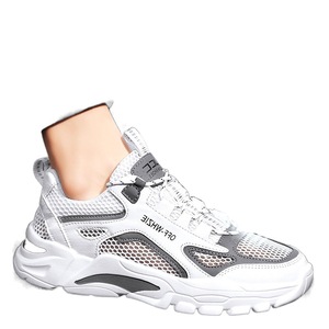 Chaussures de sport décontractées pour hommes, nouvelle collection été 2024, respirantes, en maille, à lacets, semelle en caoutchouc, design ajouré, grande taille 45 - Product Image 5